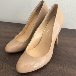 Jessica Simpson Nude Pump Heels 7.5